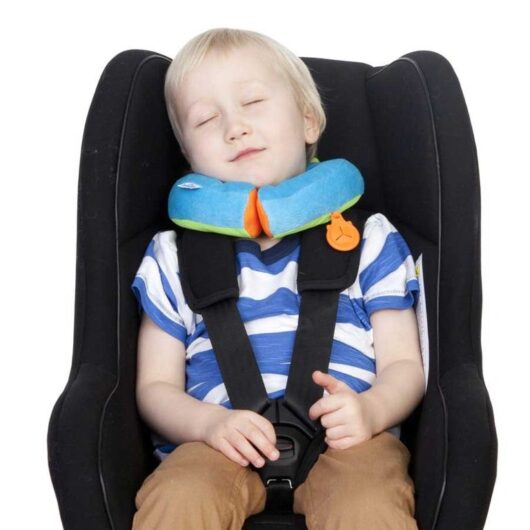 Детская подушка для шеи автомобильная Trunki Yondi Bert Blue Голубая кошечка