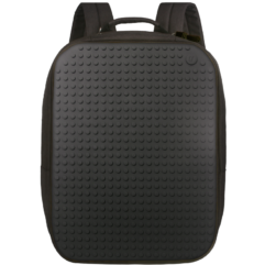 Большой пиксельный рюкзак с ортопедической спинкой Upixel Canvas classic pixel Backpack черный