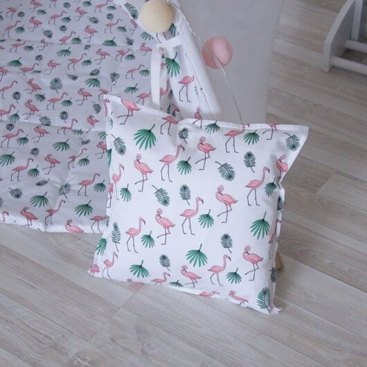 Декоративная подушка Flamingo розовые фламинго