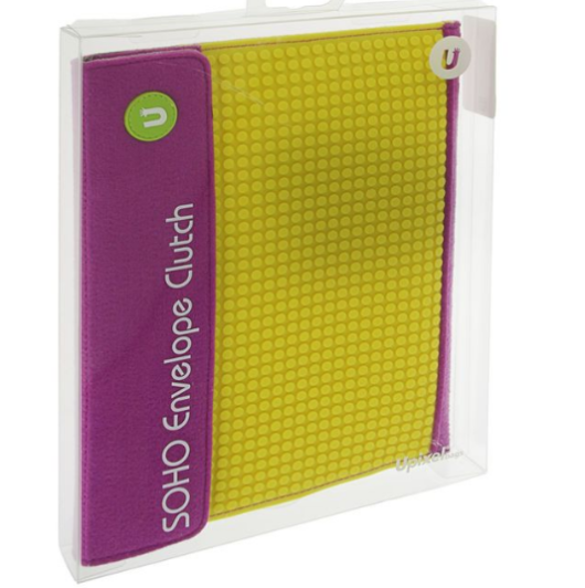 Клатч UPixel SOHO Envelope clutch WY-B010 фиолетовый желтый