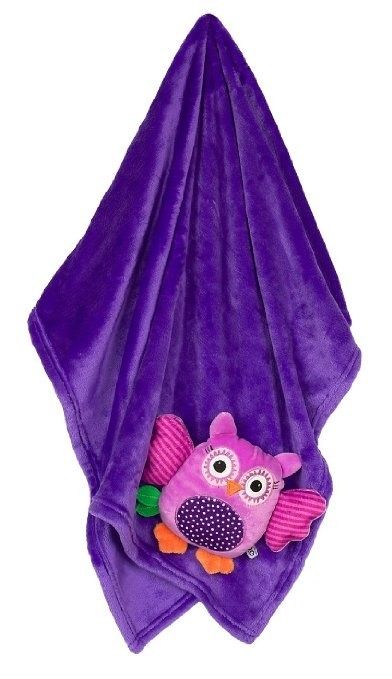 Одеяла с игрушкой Zoocchini Buddy Blanket Сова фиолетовое