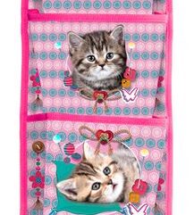 Кармашек в садик для детского шкафчика Милые котята