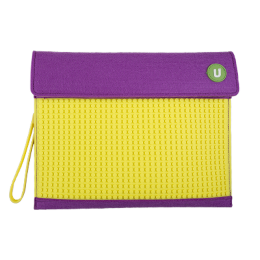 Клатч UPixel SOHO Envelope clutch WY-B010 фиолетовый желтый