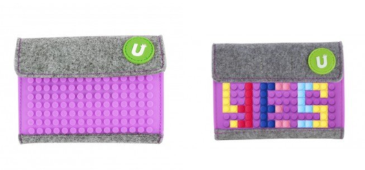 Пиксельный кошелек Upixel Pixel felt small wallet фиолетовый