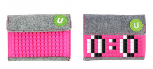 Пиксельный кошелек Upixel Pixel felt small wallet розовый