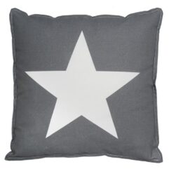 Декоративная подушка Star серо-белая