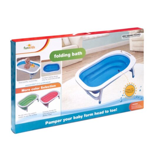 Детская складная ванна Funkids Folding Smart Bath серая