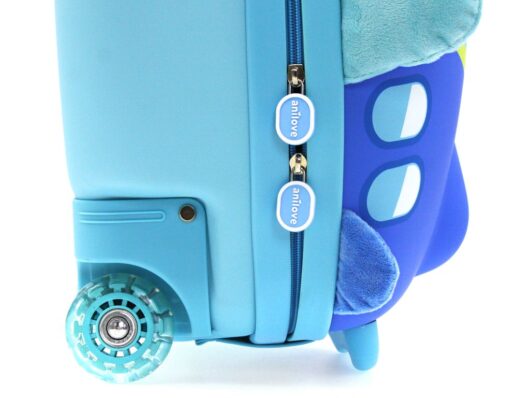 Детский чемодан Anilove голубой самолет