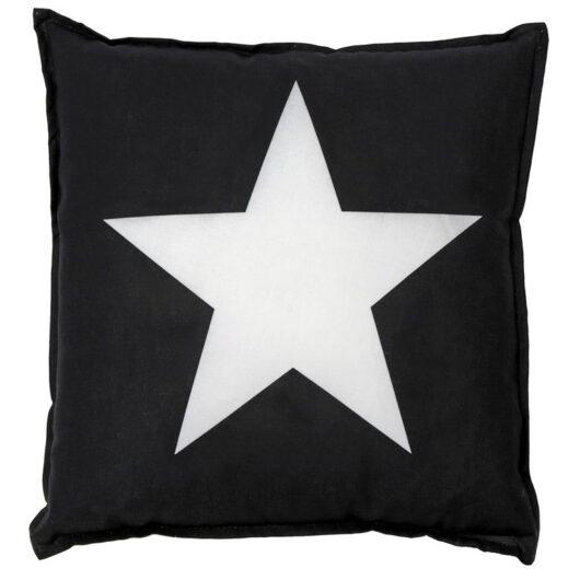 Декоративная подушка Star черно-белая
