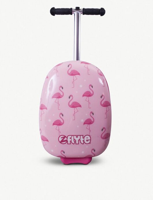 Детский чемодан самокат Zinc Flyte Фламинго
