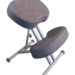 Ортопедический коленный стул Олимп СК 1-2 темно-серый