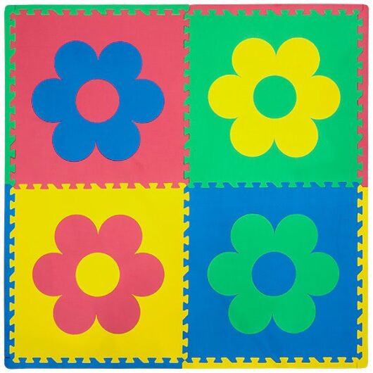 Детский игровой коврик пазл Funkids ФлауерМат-24-10 разноцветный