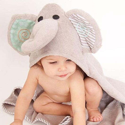 Детское полотенце с капюшоном Zoocchini Слоник Элли