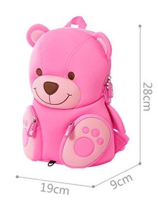 Детский водонепроницаемый рюкзак NOHOO Медвежонок розовый