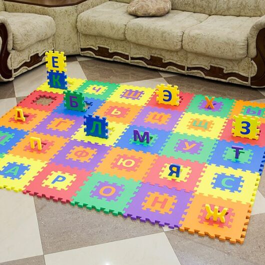 Детский игровой коврик-пазл с русским алфавитом Funkids 12 Алфавит