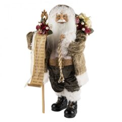 Дед Мороз в мягкой шубке с мешком Maxitoys 32 см