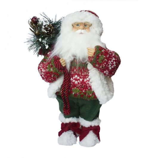Дед Мороз в свитере и шапке Maxitoys 32 см