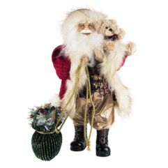 Дед Мороз с зеленым мешком Maxitoys 32 см