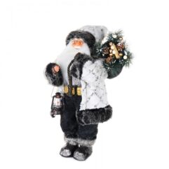 Maxitoys Дед Мороз в белой шубе с фонариком 45 см