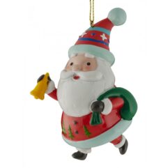 Ёлочная игрушка Erich Krause Decor Санта глазурный 9 см
