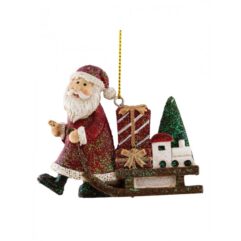 Ёлочная игрушка Erich Krause Decor Санки Деда Мороза 7.5 см