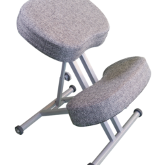 Ортопедический коленный стул Олимп СК 1-2 серый с газлифтом