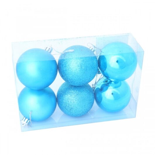 Набор ёлочных пластиковых шаров Веселый хоровод 6 см 6 шт.