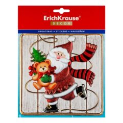 Наклейка Erich Krause Decor Санта на коньках 18х23 см